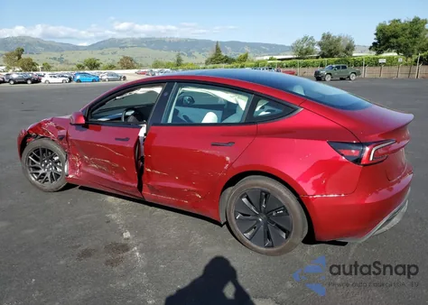 2024 Tesla Model 3 from USA, damaged, VIN 5YJ3E1EB0RF766713